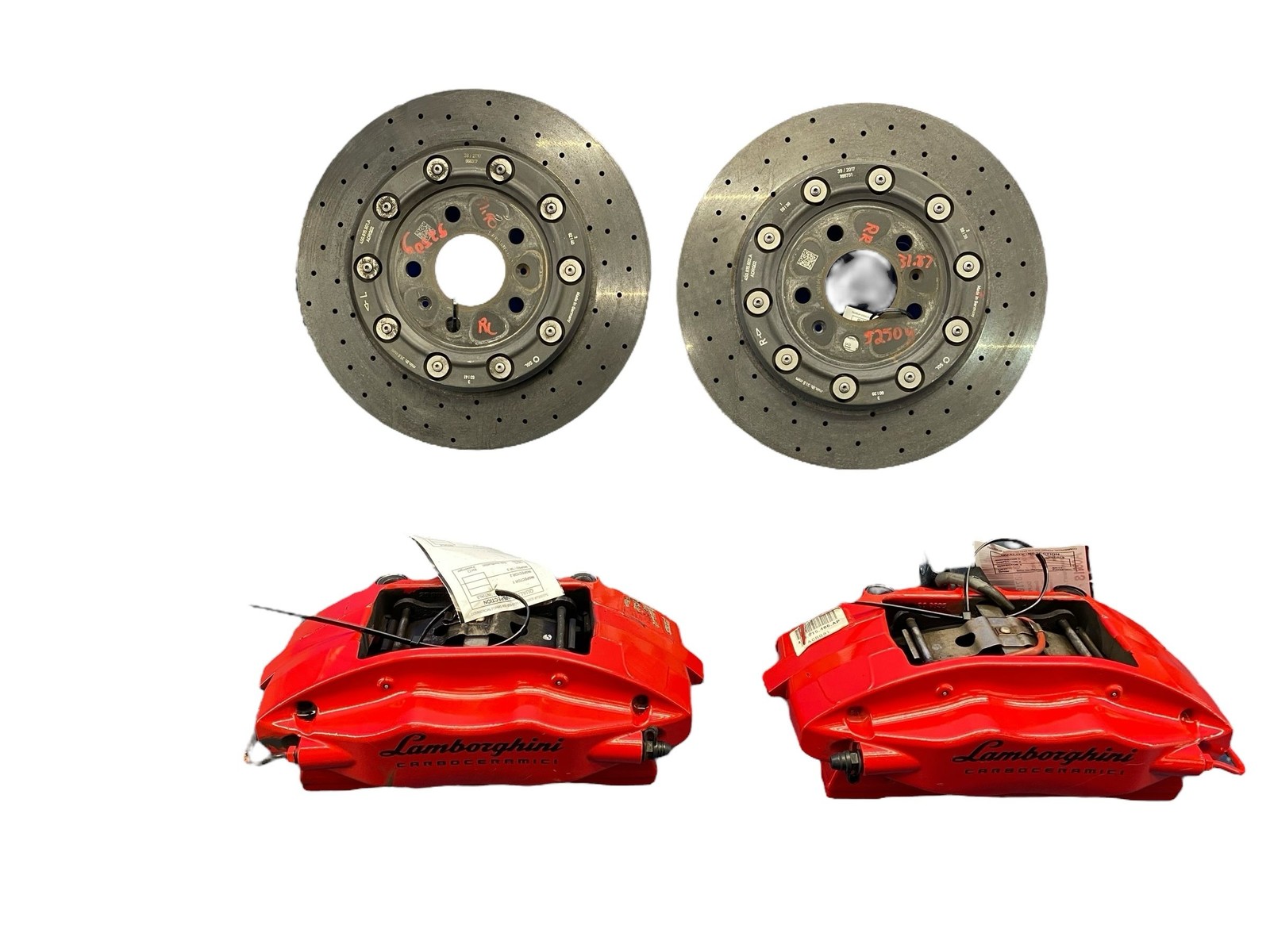 LAMBORGHINI HURACAN LP640-4 PERFORMANTE 5.2L CARBON CERAMIC BRAKE ROTOR CALIPER