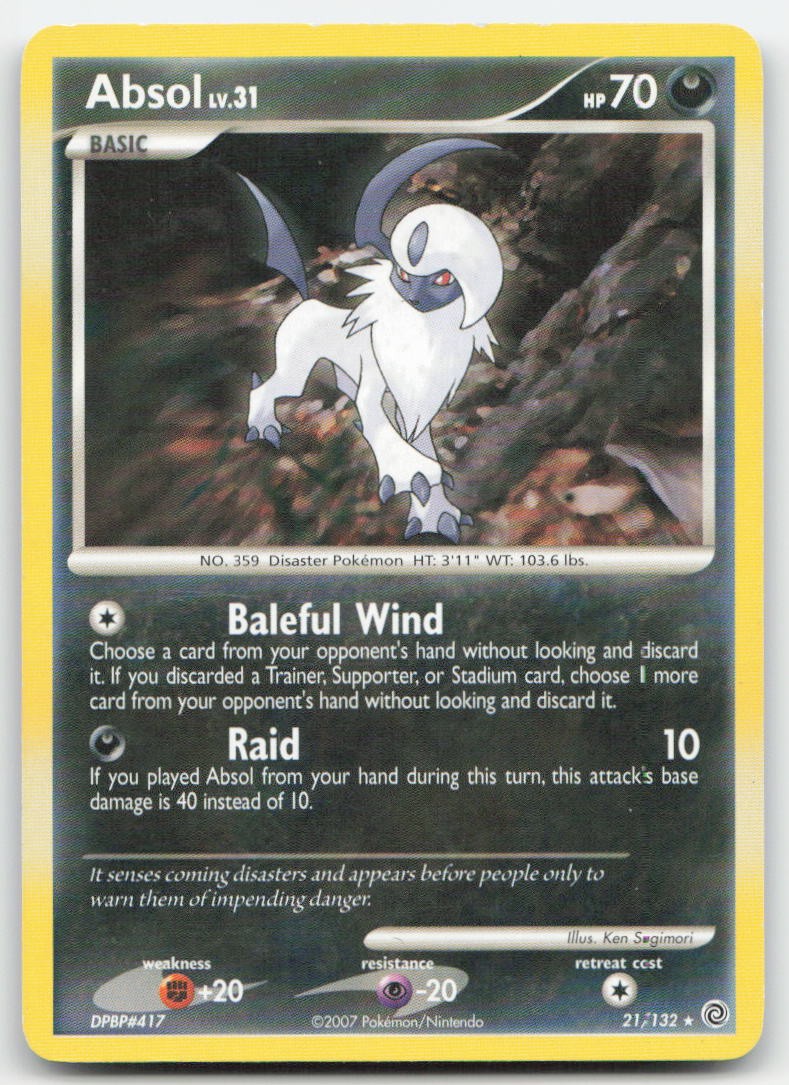 Absol 21/132 Secret Wonders Pokemon TCG HP