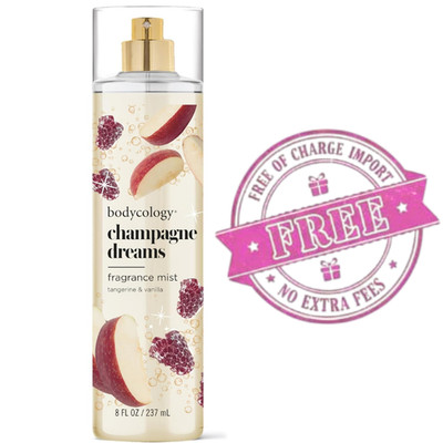 Bodycology Champagne Dreams Body Mist Spray 8 fl oz Long Lasting Fragrance Fresh
