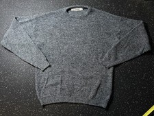 Le Tigre Vintage Mens Gray Ribbed Crewneck Sweater Size XL Made in USA Pullover