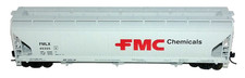 Accurail HO Scale FMC Chemicals ACF 3-Bay Covered Hopper Car