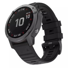 For Garmin Fenix 3 5X 6 Pro 6X 7 7X Sapphire Quickfit Silicone Watch Band Strap
