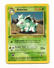 Nidorina 40/64 Uncommon Jungle Pokemon 1st Edition HP