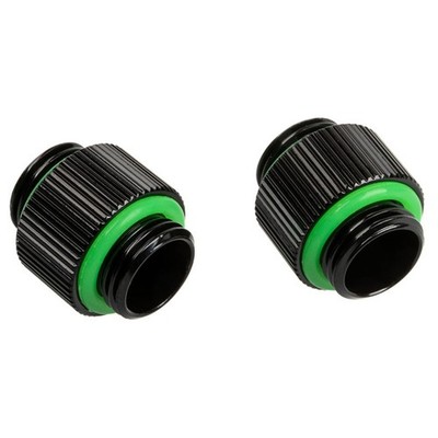 Bitspower Touchaqua Adapter gerade G1/4 AG auf G1/4 AG - 2er Pack, schwarz
