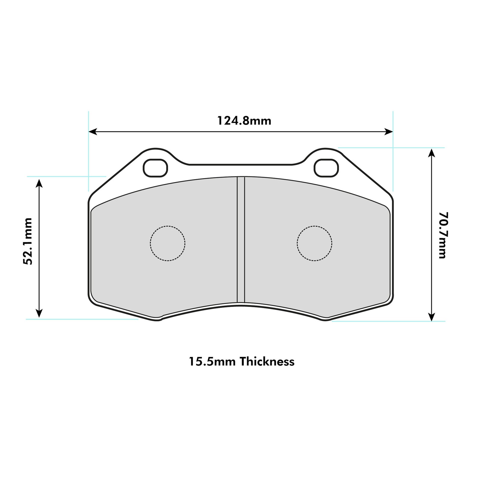Ferodo Front Competition DS3000 Track / Race Brake Pad Set - FCP1667R