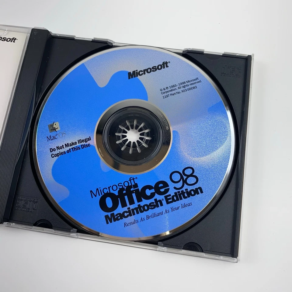Microsoft Office 98 Macintosh Edition (CD, 1998) | Word, Excel, PowerPoint - Image 4 of 4