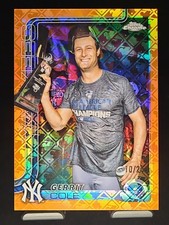 2025 Topps Chrome Gerrit Cole Image Variation /25 Orange Logofractor Yankees 