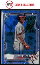 Armando Cruz 2021 Bowman Chrome Sapphire Edition #BCP-247 Nationals