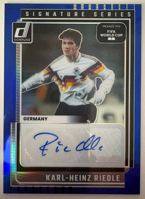 2025-26 Donruss Road to World Cup Riedle Blue Signature Series Auto /199 #SS-KHR