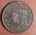 1836-P Large Cent — photo from another recent sale