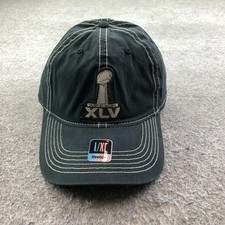 Super Bowl XLV Hat Cap Fitted Mens L/XL Black NFL Football Reebok North Texas