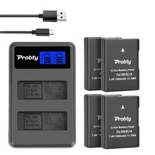 1500mAh EN-EL14 Battery LCD Dual Charger for Nikon P7800 P7100 D3400 D5500