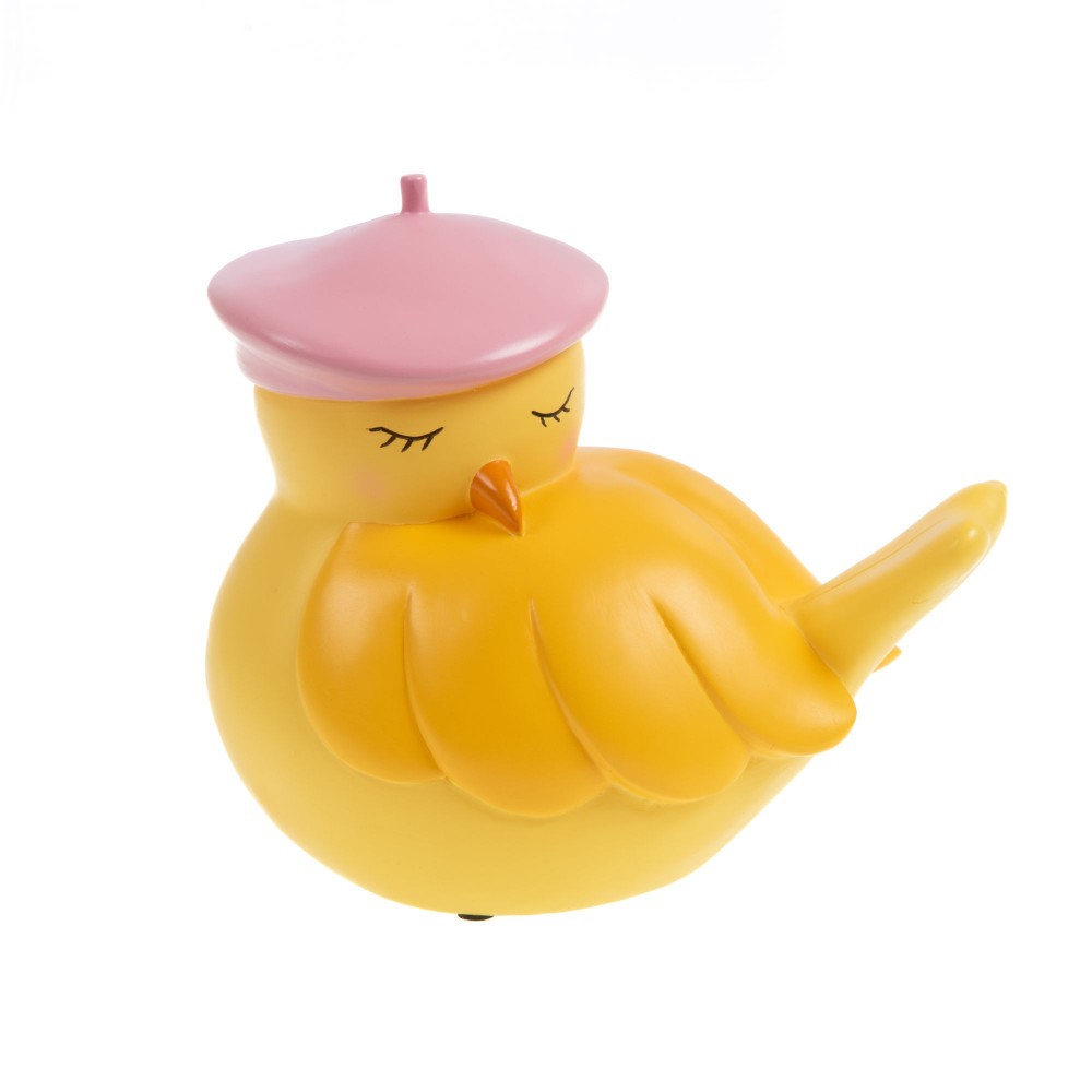 Veilleuse moineau résine pour illuminer la table de chevet d'une chambre