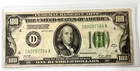 1928 Series A $100.00 One Hundred Dollar Bill Cleveland Circulated with/Holder