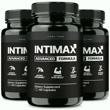 (3 Pack) Intimax Capsules for Men, Inti Max Male Performance Supplement