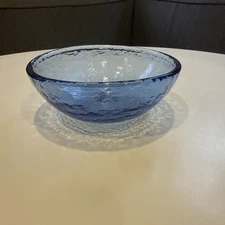 Fire and Light Recycled Glass 6" Cobalt Blue Bowl Cereal / Soup, 4 Available
