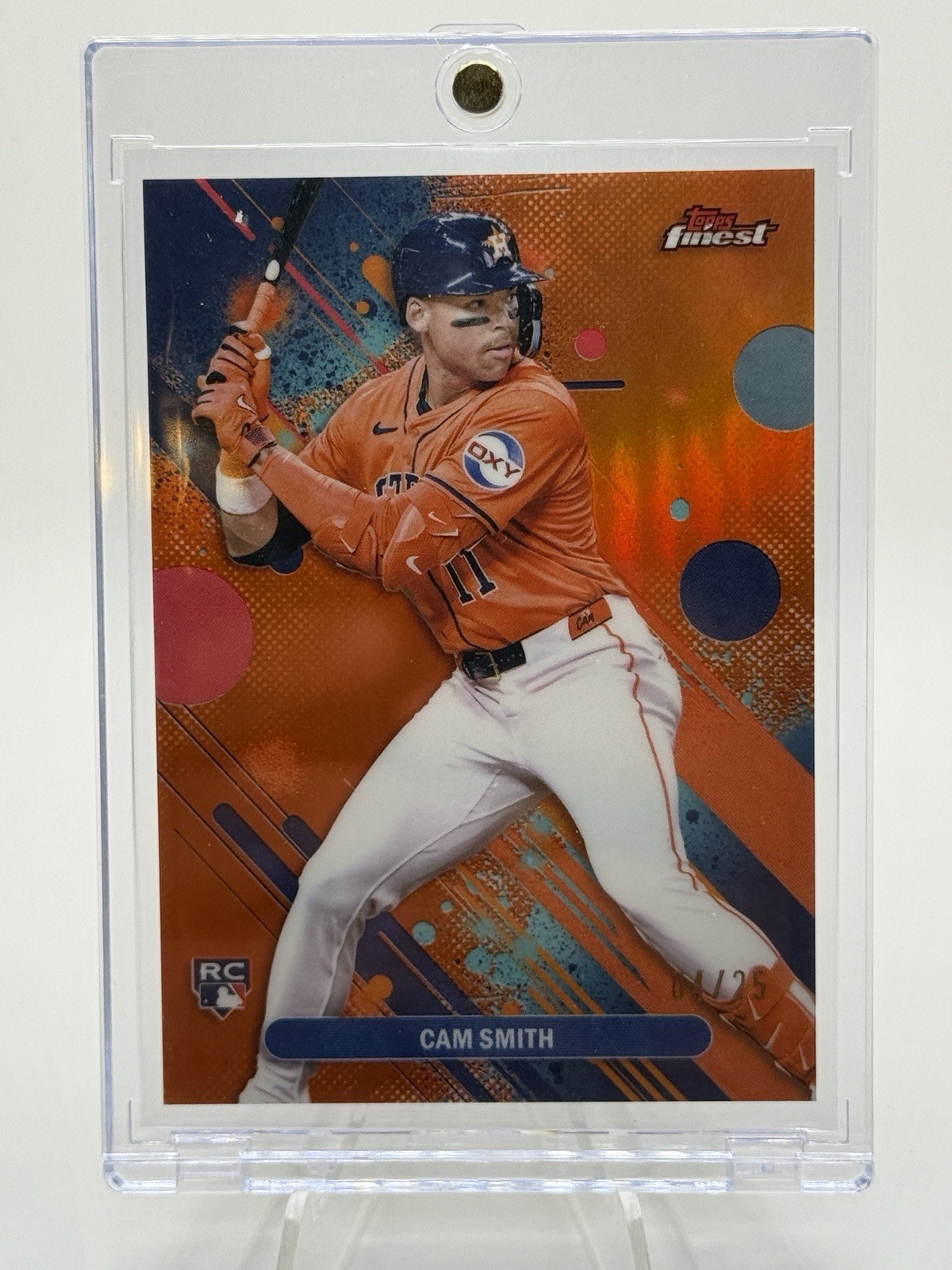 2025 Topps Finest - Common Cam Smith #54 Orange Refractor /25 (RC)
