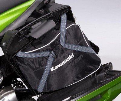 Genuine Kawasaki Ninja H2 SX 56l Pannier Set Emerald Blazed Green