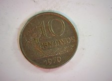 Brazil 1970 10 centavos Brazil 2nd Cruzeiro (Cruzeiro Novo) 10 Centavos (Liberty