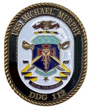 Rare USS MICHAEL MURPHY DDG-112 Crest. USN Navy Challenge Coin.