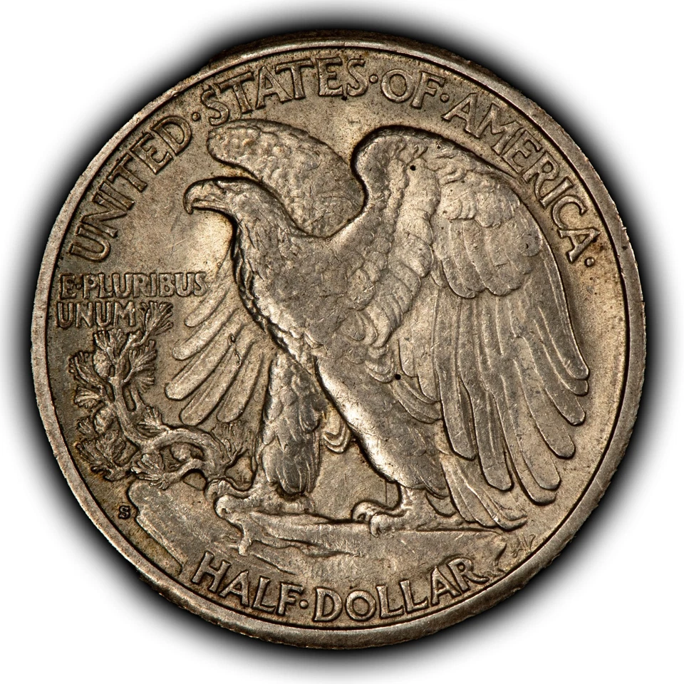 Medio dólar de plata Walking Liberty 1929-S 50c - SKU-B5303 Foto 2 de 4