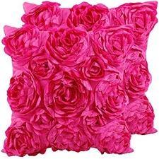 SeptCity Decorative Throw Pillow Covers for Couch Cushion Case, Hot Pink 