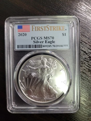 2020 American Silver Eagle First Strike PCGS MS70