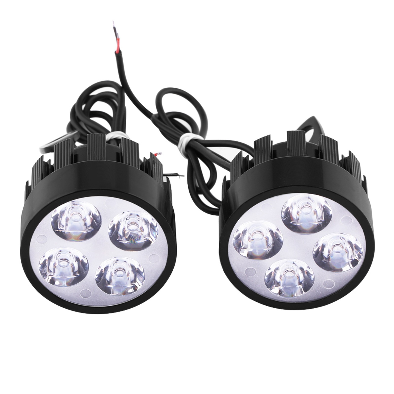 Auto 1 Pair Motorcycle Headlight Led Driving Fog Spot Head Light Spotlight Lamp