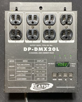 Elation Dp-dmx20l 4 Channel DMX Dimmer DJ for sale online | eBay
