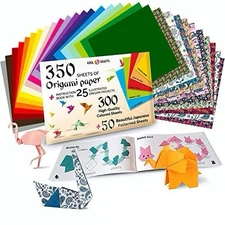 NEW Kool Krafts Origami Kit 350 Sheets Paper PLUS The Complete Book Of Origami