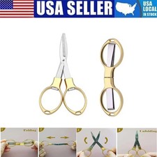 Mini Foldable Scissors Small Cutters Stainless Steel Scissors for Sewing Home