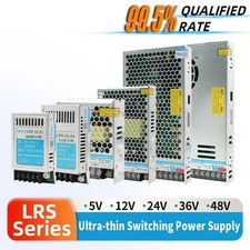 LRS Switching Power Supply DIN Rail 50-350W 5V-48V Single AC DC SMPS Converter