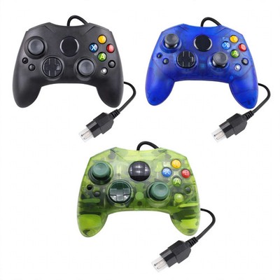 Wired S- type Controller - For The Original Microsoft XBOX multiple Colors