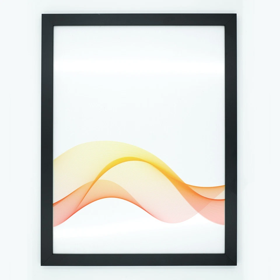 Bilderrahmen aus MDF 70x100cm Foto Rahmen 100x70 Schwarz,Kiefer Posterrahmen - - Bild 4 von 4