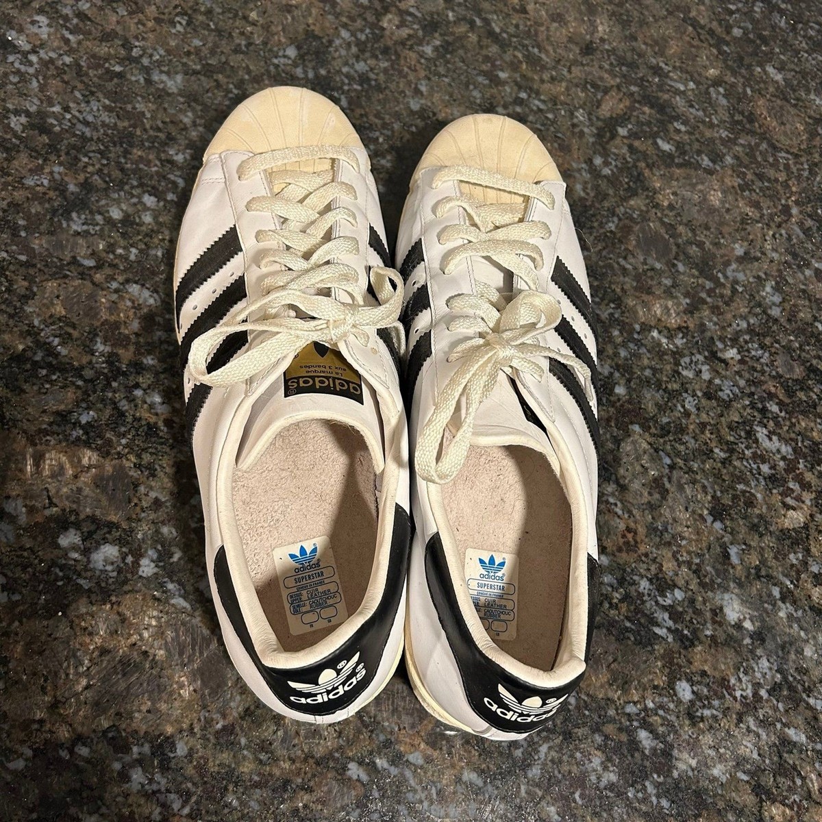 2015 Adidas Super Star 80s White/Black G61070 Sneaker Men US Sz 13 