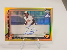 LUIS ALMEYDA 2025 TOPPS CHROME PRO DEBUT GOLD REFRACTOR AUTO /50