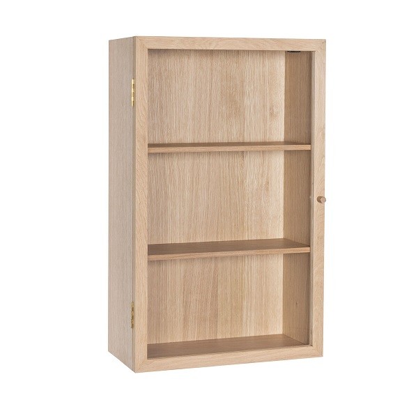 Wall Cupboard Made of Oak Wood H:80 cm by Hubsch