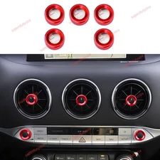 Dashboard Dash Audio Radio Control Switch Knob Cover Ring Trim for Kia Stinger