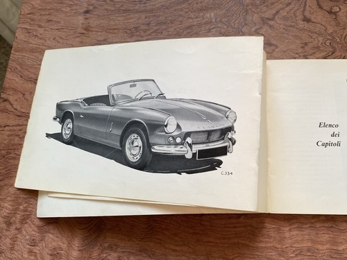 VTG 1963 Triumph Spitfire 4 Owners Handbook #CA - Picture 6 of 6