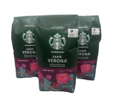 3PK Starbucks Caffe Verona Dark Roast Whole Bean Coffee 12oz SEE DESCRIPTION