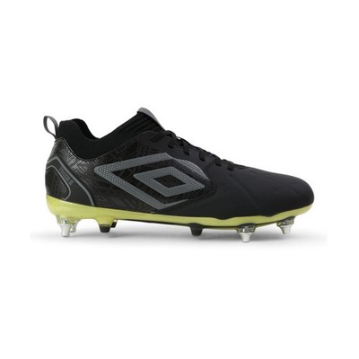 UMBRO TOCCO II PRO SG Schwarz Grau Lime Stollenschuhe Tiefer Rasen Schrauber Neu