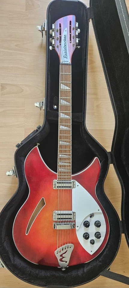 „Erniebacker“ 12-String Fireglo – Rickenbacker 360/12 C63 Kopie inkl. Hartkoffer - Bild 2 von 4