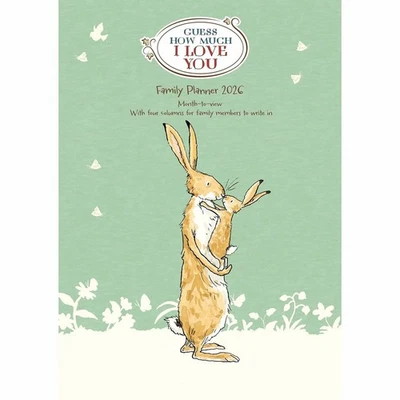 CAROUSEL WORLDWIDE Guess How Much I Love You A3 Family Planner 2026 - Entertainment - Month To View