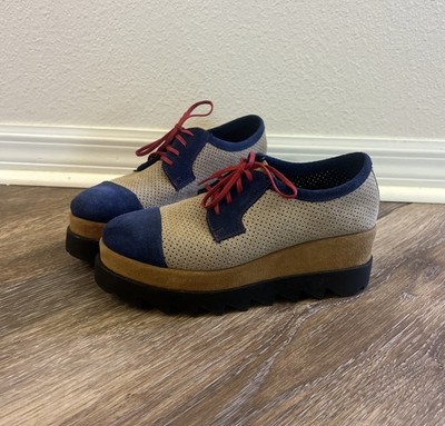 $289 - Girotti Platform Casual Shoes Size 39 US 8.5 Suede Material - Worn once