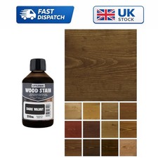 250ml Dark Walnut Water-Based Wood Stain - Easy Apply, Low Odor Matte Finish
