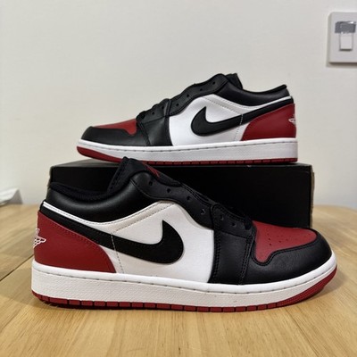 Men s Size 10.5 - Air Jordan 1 Low Bred Toe 2.0 553558-161