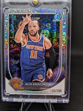 Topps 2025-26 Bowman Chrome Jalen Brunson Knicks #BCV-62 /299 Speckle Refractor