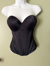 Jezebel Corset Bustier Cincher Corset Top 34D Black Lingerie Prom