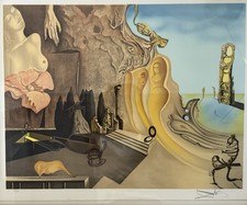 Salvador Dalì Stampa Originale Arte Litografia Monumento Imperiale alla Donna - Bambino