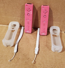 2 Official OEM Nintendo Wii U Motion Plus Remote Controller Pink RVL-036